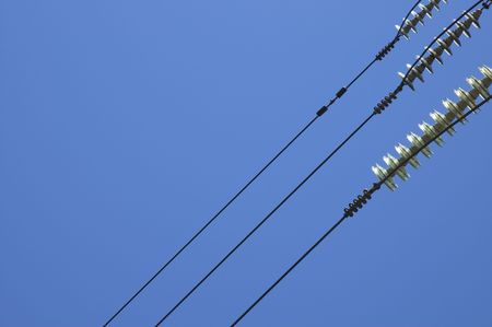 high-voltage lineの写真素材