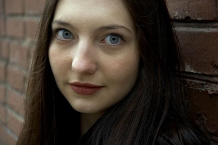 wide-open eyesの写真素材