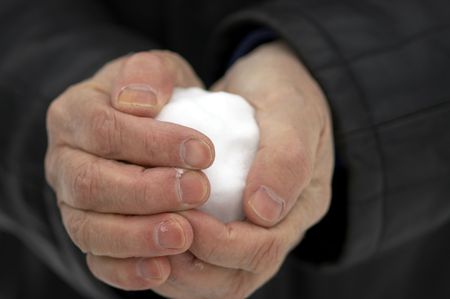 snowball in close upの写真素材