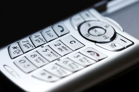 cell phone in close up