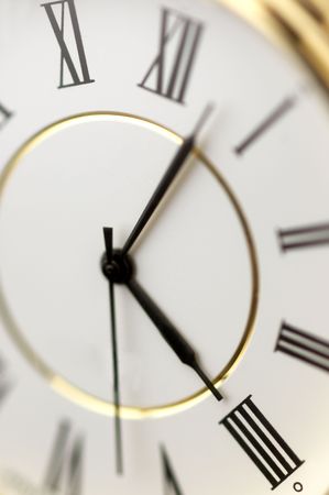 clock in close up