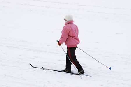 woman skierの写真素材