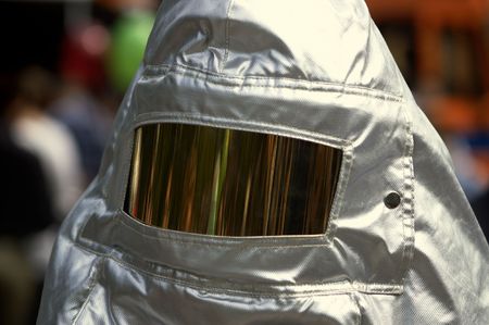 special suit of the firemanの写真素材