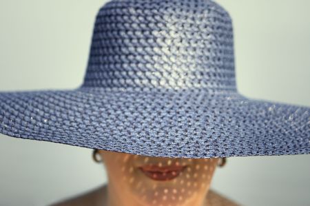 lady of the summer(special soft f/x,focus on the nearest part of the hat)の写真素材