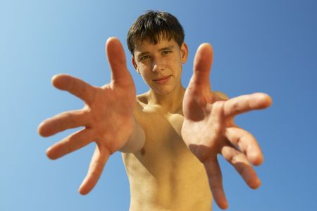 Happy teenの写真素材