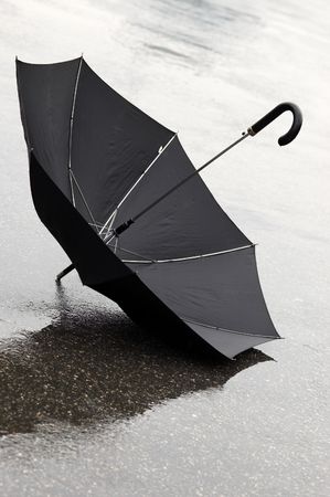 umbrella on the street(special photo f/x)の写真素材
