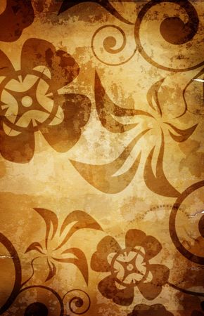 great old  grunge paper texture(special f/x,all art elements and prints made by me  )の写真素材