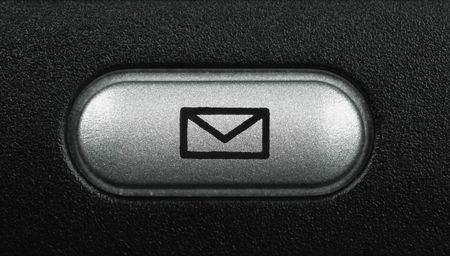 e-mail (focus point on the mail symbol)の写真素材
