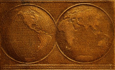 map (special toned photo f/x,scan of the old atlas)の写真素材