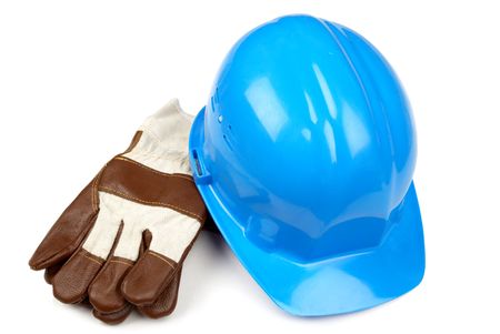 hard-hat and working gloves