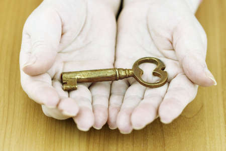 key to success (special photo toned f/x, focus point on the key(selective))の写真素材