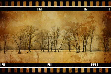 grunge film (photo toned f/x, made from my images)の写真素材