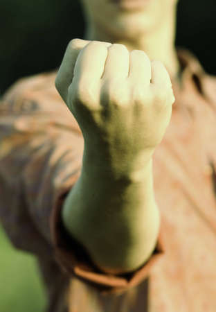 rebel (special soft photo f/x, focus point on hand(selective))の写真素材