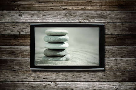 zen (special toned, made from my images, textures and photos)の写真素材