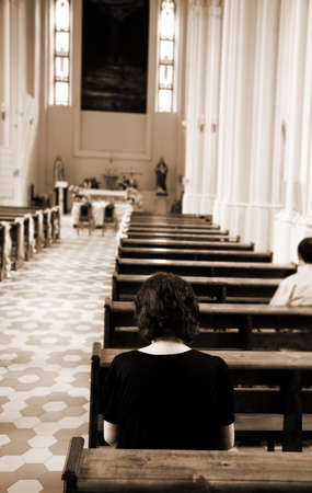 in churchの写真素材