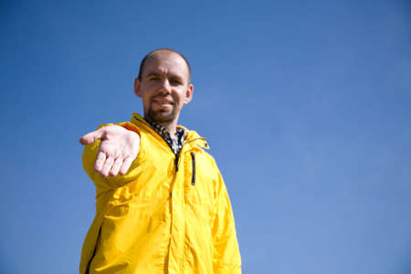 helpful manの写真素材