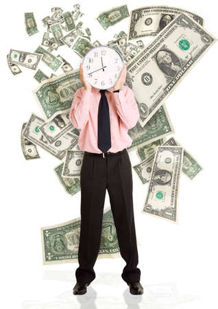 time is moneyの写真素材