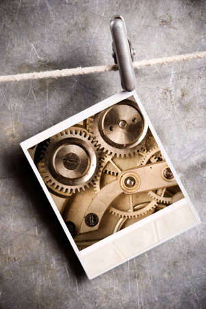 retro technology (made from my images and photos, special toned f/x)の写真素材