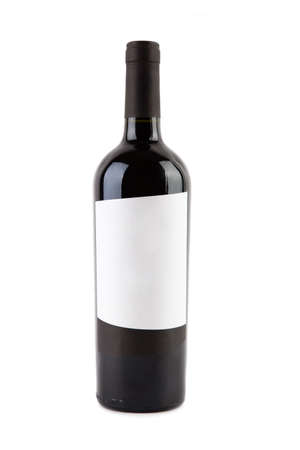 isolated wine bottleの写真素材