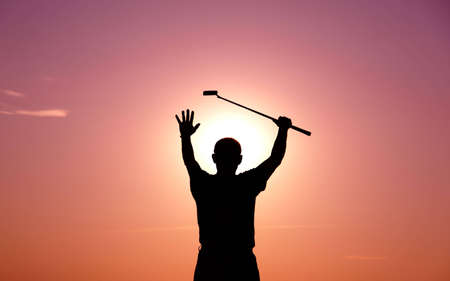 happy golferの写真素材