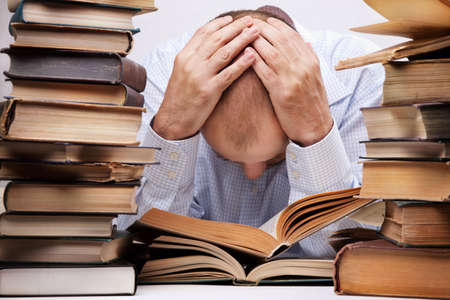 overworked の写真素材