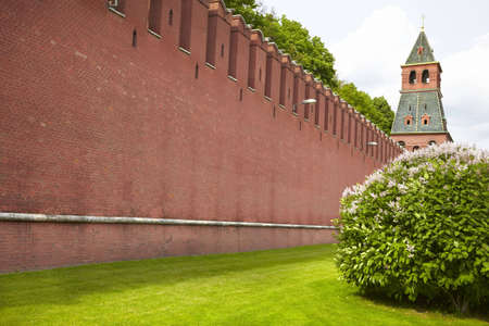 red wall Kremlinの写真素材