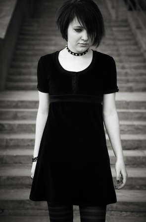 gothic teen の写真素材