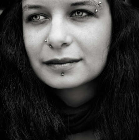 Hippie woman の写真素材