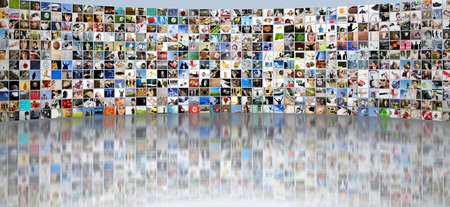 media( made from my images and photos)の写真素材