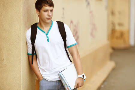 Male College Studentの写真素材