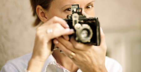 Woman with camera 
