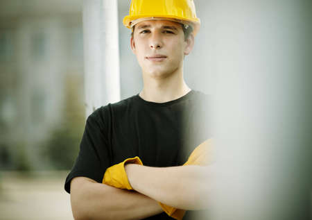Construction Worker Portrait の写真素材