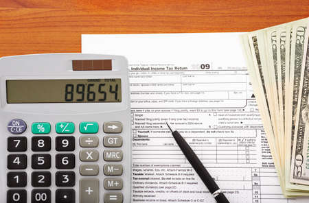 Tax form の写真素材