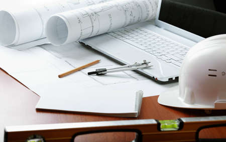 professional construction , selective focusの写真素材