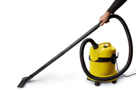 vacuum cleaner isolated on white background with soft shadow, の写真素材
