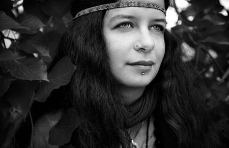 Pierced womanの写真素材