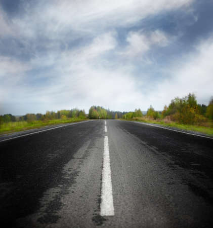 Road runningの写真素材