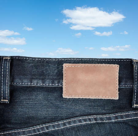 jeans on blue skyの写真素材