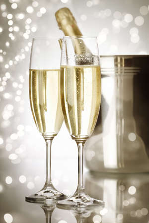 holiday champagne の写真素材