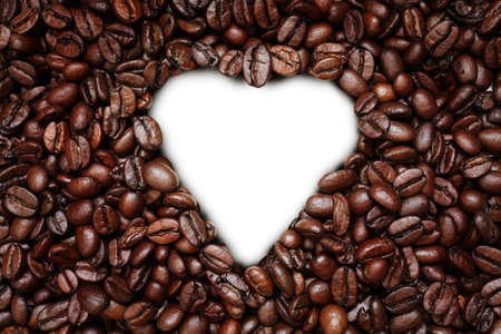 Coffee heart の写真素材