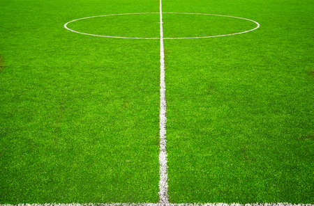 Center circle and halfway line の写真素材