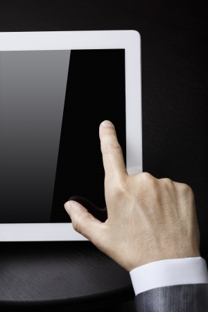 businesman using digital tablet ,selective focusの写真素材