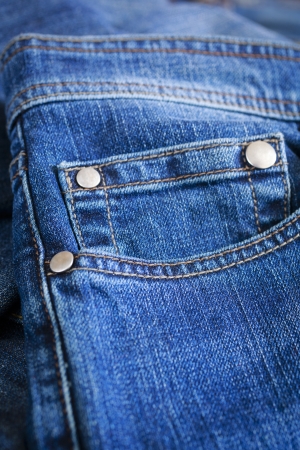 Blue Jeans concept, selective focusの写真素材
