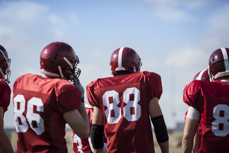 sport team concept, selective focus on  nearest manの写真素材