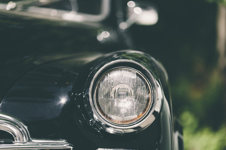 closeup of a soviet classic vintage carのeditorial素材
