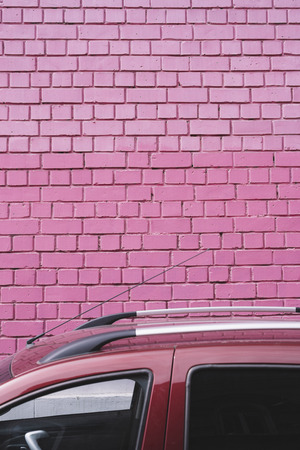 pink wall .の写真素材