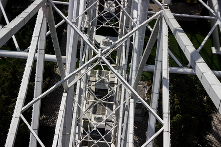 inside view of the ferris wheel