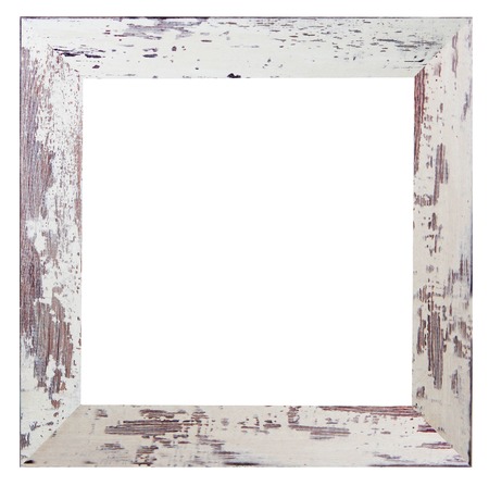 shabby white frameの写真素材