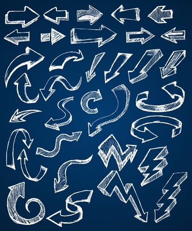 Doodle Arrowのイラスト素材