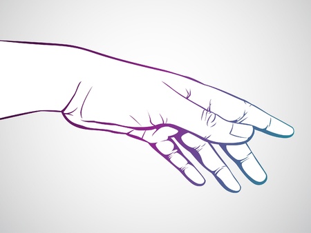 Reaching Handのイラスト素材